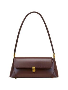 Vintage Small Shoulder Bag for Women with Zipper Closure and Classic Design